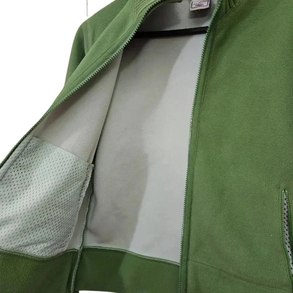 Old Navy Perfect Fit Lime Green Earthy Womens Fleece Sz Med - Picture 5 of 7